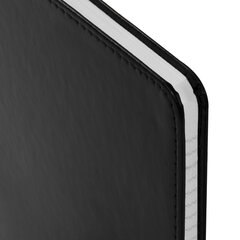 Тетрадь БОЛЬШОЙ ФОРМАТ (200&times;252 мм) В5, BRAUBERG &laquo;Metropolis Extra&raquo;, под кожу, клетка, 80 л., черный, 111050