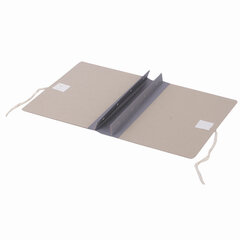 Папка архивная для переплета &laquo;Форма 21&raquo;, 40 мм, с гребешками, БУРАЯ, 4 отверстия, завязки, STAFF, 111054