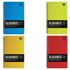 Блокнот А5 (135х210 мм), 60 л., гребень, ламинированный картон, клетка, Альт, "ACTIVE BOOK", (4 вида)., 3-60-482