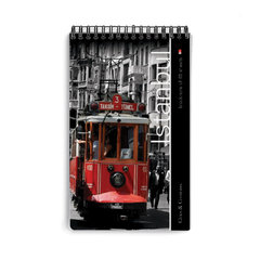 Блокнот А5, 40 л., гребень, ламинированный картон, клетка, Альт, &laquo;Города&raquo;, (5 видов), 3-40-463