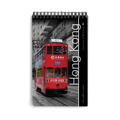 Блокнот А5, 40 л., гребень, ламинированный картон, клетка, Альт, &laquo;Города&raquo;, (5 видов), 3-40-463