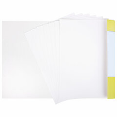 Картон белый А4 МЕЛОВАННЫЙ (белый оборот), 7 листов, в папке, ЮНЛАНДИЯ, 200&times;290 мм, &laquo;ТИГРАША&raquo;, 111310