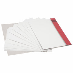 Картон белый А4 немелованный (матовый), 16 листов, в папке, ОСТРОВ СОКРОВИЩ, 200&times;290 мм, &laquo;Цветы&raquo;, 111314