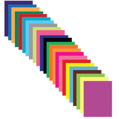 Цветная бумага, А4, мелованная, 24 листа, 24 цвета, на скобе, BRAUBERG, 200&times;280 мм, &laquo;Природа&raquo;, 111329