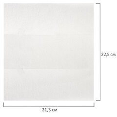 Полотенца бумажные 200 шт., LAIMA (H2) PREMIUM, 2-слойные, белые, КОМПЛЕКТ 21 пачка, 22,5&times;21,3 см, Z-сложение, 111339
