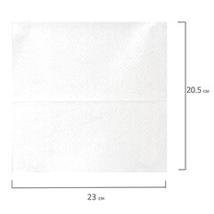 Полотенца бумажные 200 шт., LAIMA (H3) UNIVERSAL WHITE, 1-слойные, белые, КОМПЛЕКТ 15 пачек, 23&times;20,5, V-сложение, 111342