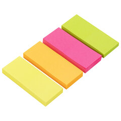 Закладки клейкие неоновые BRAUBERG бумажные, 50&times;20 мм, 200 штук (4 цвета х 50 листов), 111363