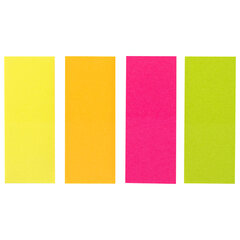 Закладки клейкие неоновые BRAUBERG бумажные, 50&times;20 мм, 200 штук (4 цвета х 50 листов), 111363