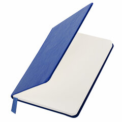 Блокнот МАЛЫЙ (100&times;150 мм) А6, BRAUBERG &laquo;Metropolis Special&raquo;, под кожу, 80 л., клетка, синий, 111580