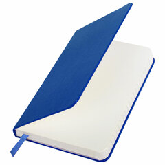 Блокнот МАЛЫЙ (100&times;150 мм) А6, BRAUBERG &laquo;Metropolis&raquo;, балакрон, резинка, клетка, синий, 111588