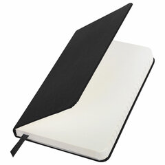 Блокнот МАЛЫЙ (100&times;150 мм) А6, BRAUBERG &laquo;Metropolis&raquo;, балакрон, резинка, клетка, черный, 111589