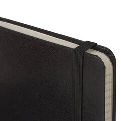 Блокнот МАЛЫЙ (100&times;150 мм) А6, BRAUBERG &laquo;Metropolis&raquo;, балакрон, резинка, клетка, черный, 111589