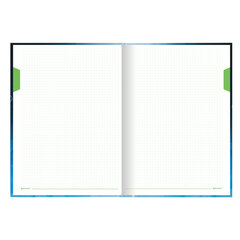 Блокнот БОЛЬШОЙ ФОРМАТ (215&times;295 мм) А4, 128 л., твердый, клетка, блок 4 цвета, BRAUBERG, &laquo;Бизнес&raquo;, 111593