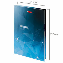 Блокнот БОЛЬШОЙ ФОРМАТ (215&times;295 мм) А4, 128 л., твердый, клетка, блок 4 цвета, BRAUBERG, &laquo;Бизнес&raquo;, 111593