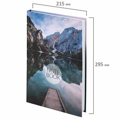 Блокнот БОЛЬШОЙ ФОРМАТ 205&times;290 мм А4, 128 л., твердый, клетка, STAFF, &laquo;Путешествие&raquo;, 111595