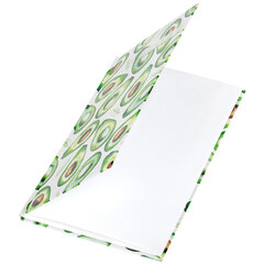 Блокнот А5 134&times;206 мм, 80 л., твердый, клетка, STAFF, &laquo;Авокадо&raquo;, 111598