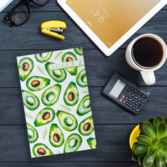 Блокнот А5 134&times;206 мм, 80 л., твердый, клетка, STAFF, &laquo;Авокадо&raquo;, 111598