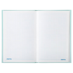 Блокнот А5 134&times;206 мм, 80 л., твердый, клетка, тиснение фольгой, STAFF, &laquo;Пёрышки&raquo;, 111610