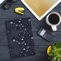 Блокнот А5 134&times;206 мм, 80 л., твердый, клетка, тиснение фольгой, STAFF, &laquo;Blue sky&raquo;, 111612