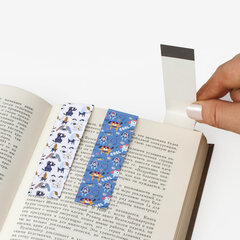 Закладки для книг с магнитом &laquo;ВЕРНЫЕ ДРУЗЬЯ&raquo;, набор 6 шт., блестки, 25&times;196 мм, ЮНЛАНДИЯ, 111641