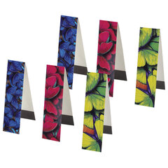 Закладки для книг с магнитом &laquo;КРАСКИ ЛЕТА&raquo;, набор 6 шт., блестки, 25&times;196 мм, ЮНЛАНДИЯ, 111643