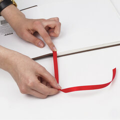 Закладки-ляссе &laquo;ТРИКОЛОР&raquo; для книг А4 (длина 38 см) ПИФАГОР, клейкий край, 3 ленты, 111647