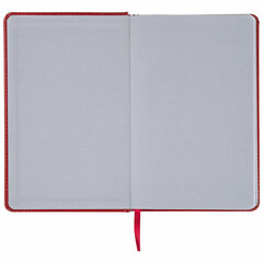 Ежедневник недатированный А5 138&times;213 мм BRAUBERG &laquo;Rainbow&raquo; под кожу, 136 л., красный, 111667