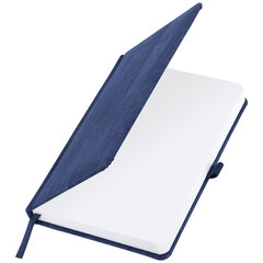 Ежедневник недатированный А5 (138&times;213 мм) BRAUBERG &laquo;Wood&raquo;, кожзам, резинка, 136 л., синий, 111674