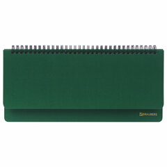 Планинг настольный недатированный (305&times;140 мм) BRAUBERG &laquo;Select&raquo;, балакрон, 60 л., зеленый, 111695