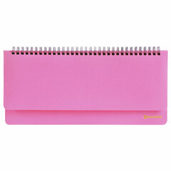 Планинг настольный недатированный (305&times;140 мм) BRAUBERG &laquo;Select&raquo;, балакрон, 60 л., розовый, 111697