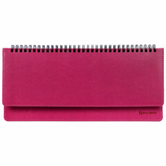 Планинг настольный недатированный (305&times;140 мм) BRAUBERG &laquo;Rainbow&raquo;, кожзам, 60 л., розовый, 111699