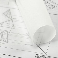 Калька для чертежных и дизайнерских работ, А4, 210&times;297 мм, 40 г/<wbr/>м<sup>2</sup>, в папке, 40 листов, КДР/<wbr/>А4