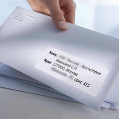 Этикетка самоклеящаяся 105&times;57 мм, 10 этикеток, 65 г/<wbr/>м<sup>2</sup>, 100 л., STAFF &laquo;EVERYDAY&raquo; (сырье Финляндия), 111836