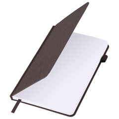 Ежедневник недатированный А5 138&times;213 мм BRAUBERG &laquo;Finest&raquo; под кожу, резинка, 136 л., коричневый, 111870