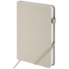 Ежедневник недатированный А5 138&times;213 мм BRAUBERG &laquo;Finest&raquo; под кожу, резинка, 136 л., бежевый, 111871