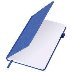 Ежедневник недатированный А5 138&times;213 мм BRAUBERG &laquo;Finest&raquo; под кожу, резинка, 136 л., синий, 111872