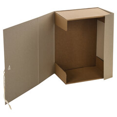 Короб архивный STAFF, А4 (240&times;330 мм), 150 мм, 2 завязки, переплетный картон, до 1400 листов, 111957