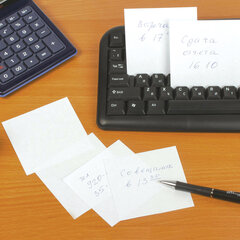 Блок для записей STAFF непроклеенный, куб 8&times;8&times;8 см, белый, белизна 90-92%, 111980