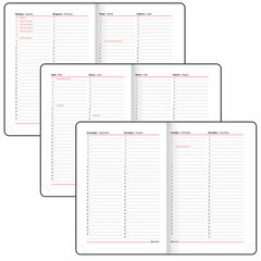 Ежедневник недатированный А5 (138&times;213 мм), BRAUBERG VISTA, под кожу, гибкий, 136 л., &laquo;Paris&raquo;, 111992