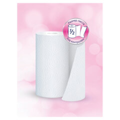 Полотенца бумажные бытовые, спайка 2 шт., 3-слойные (2&times;10,8 м), PAPIA, 22,7&times;12 см, белые