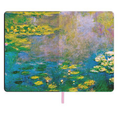 Блокнот А5 (143&times;210 мм), BRAUBERG VISTA &laquo;Claude Monet&raquo;, под кожу, гибкий, срез фольга, 80 л., 112058
