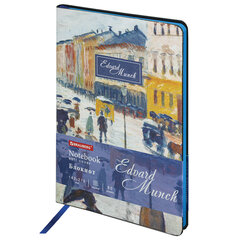 Блокнот А5 (143&times;210 мм), BRAUBERG VISTA &laquo;Edvard Munch&raquo;, под кожу, гибкий, 80 л., 112060
