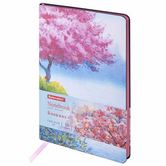Блокнот А5 (143&times;210 мм), BRAUBERG VISTA &laquo;Spring weather&raquo;, под кожу, гибкий, 80 л., 112073