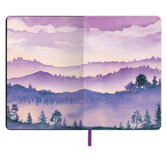 Блокнот А5 (143&times;210 мм), BRAUBERG VISTA &laquo;Violet&raquo;, под кожу, гибкий, 80 л., 112074