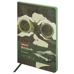 Блокнот А5 (143&times;210 мм), BRAUBERG VISTA &laquo;Commando&raquo;, под кожу, гибкий, 80 л., 112081