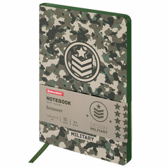 Блокнот А5 (143&times;210 мм), BRAUBERG VISTA &laquo;Military&raquo;, под кожу, гибкий, 80 л., 112085