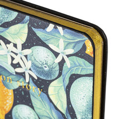 Блокнот МАЛЫЙ ФОРМАТ (100&times;150 мм) А6, BRAUBERG VISTA &laquo;Lemon Story&raquo;, под кожу, гибкий, срез фольга, 80 л., 112096