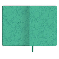 Блокнот МАЛЫЙ ФОРМАТ (100&times;150 мм) А6, BRAUBERG VISTA &laquo;Lemon Story&raquo;, под кожу, гибкий, срез фольга, 80 л., 112096