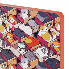 Блокнот МАЛЫЙ ФОРМАТ (100&times;150 мм) А6, BRAUBERG VISTA &laquo;Catopolis&raquo;, под кожу, гибкий, 80 л., 112100