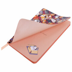 Блокнот МАЛЫЙ ФОРМАТ (100&times;150 мм) А6, BRAUBERG VISTA &laquo;Catopolis&raquo;, под кожу, гибкий, 80 л., 112100